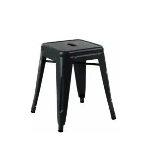 Taburete Tol EK LIMITED 46 Bajo, acero, negro